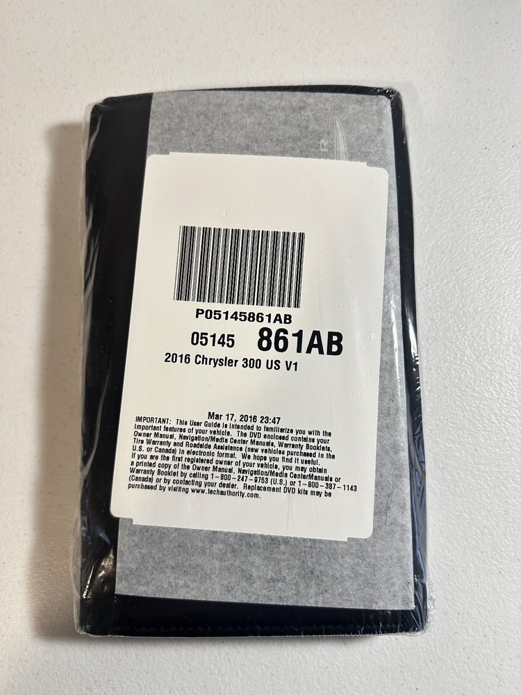 2016 Chrysler 300 Owner's Manual Set OEM
