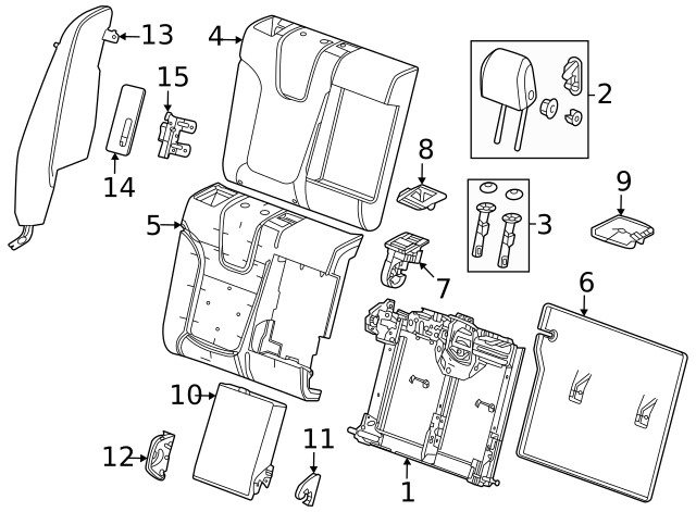 Genuine GM Headrest 42817987