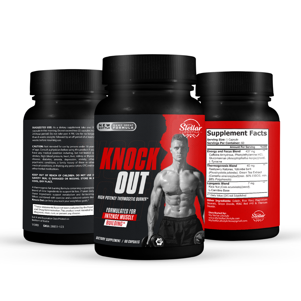 Knock Out, instant fat burner-60 Capsules