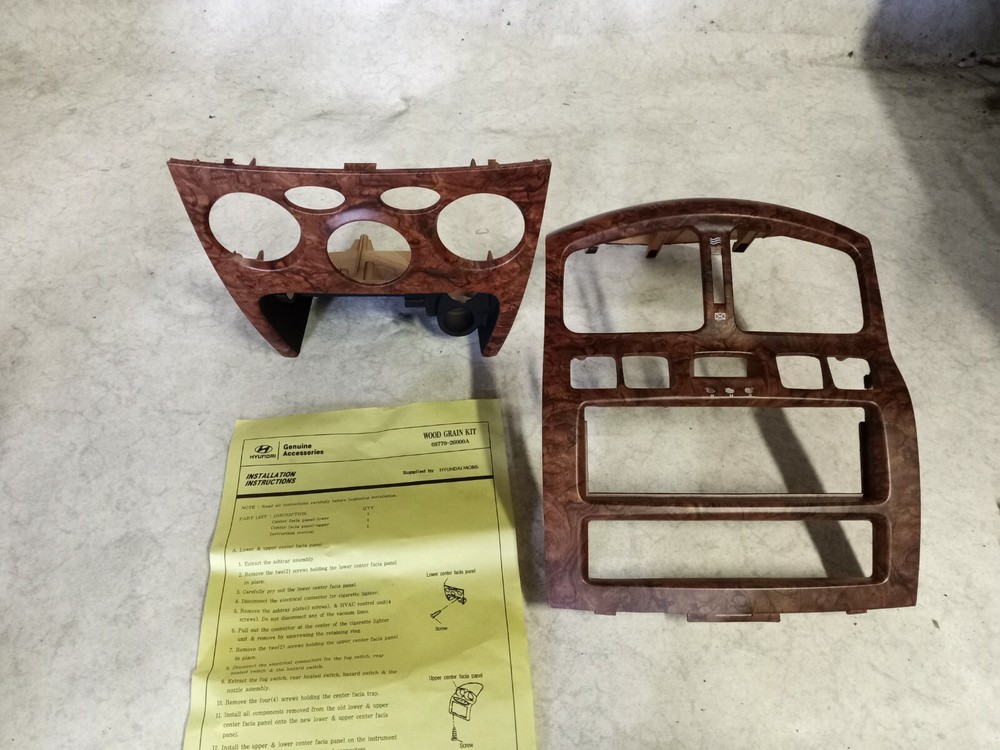 0877026310ZG Genuine Hyundai Wood Grain Kit Santa-Fe 08770-26310ZG.
