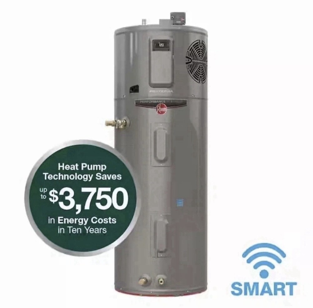 Rheem Performance Platinum 50 Gal Smart High Efficiency Hybrid Water Heater READ