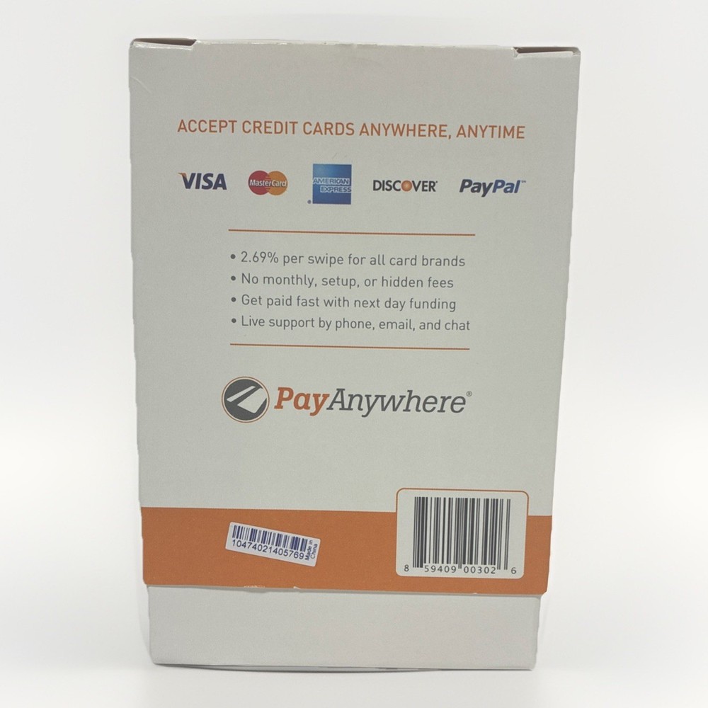 PayAnywhere Mobile Credit Card Reader for iPhone & Android 2014 New in Box