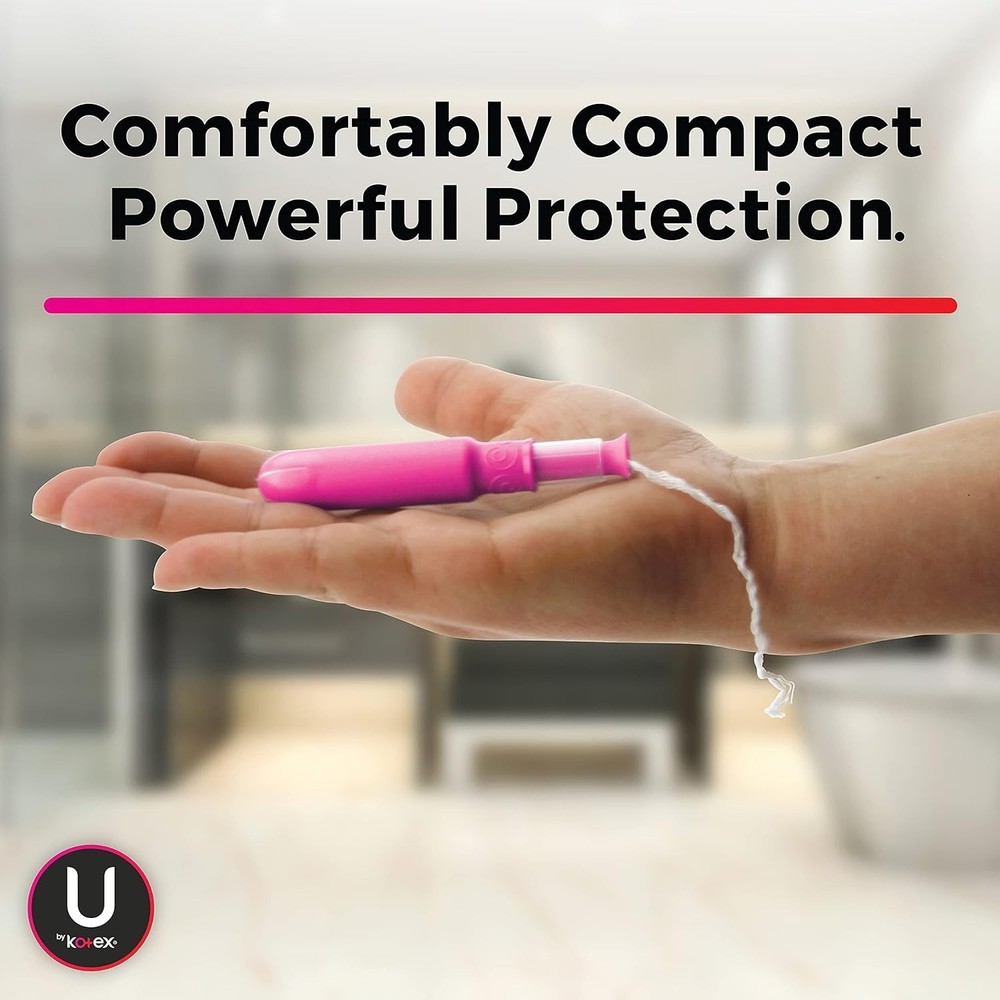 Pack 2 U By Kotex Click Compact Tampons, Regular/Super/Super Plus, 30 Each