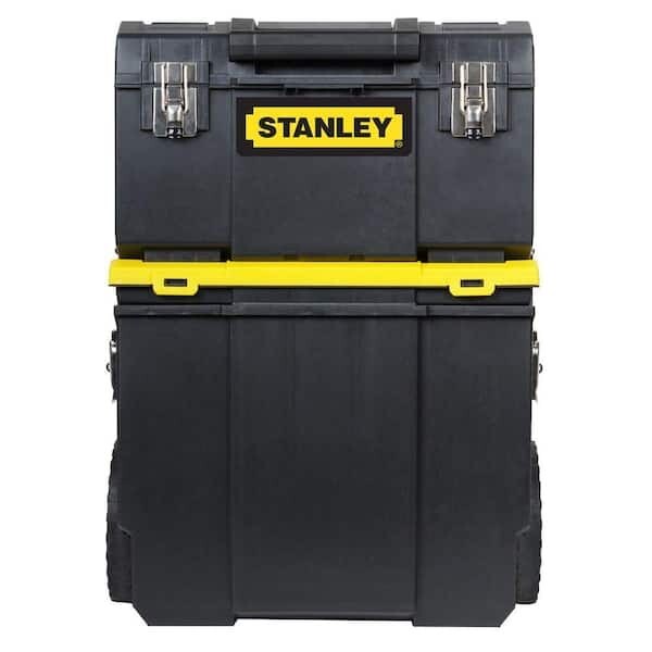 New stanley 3-in-1 rolling tool box organizer portable workshop cart storage Bin