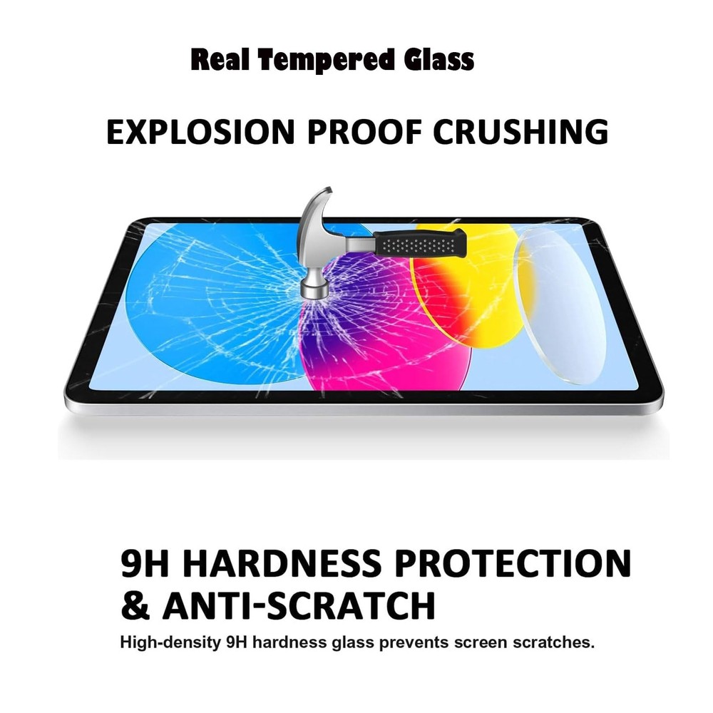 TiKeDa Screen Protector for iPad A16 2025 11th/10th 11th/10th, Clear
