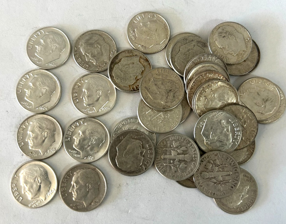 Roosevelt Dime 90% Sliver - Random Dates