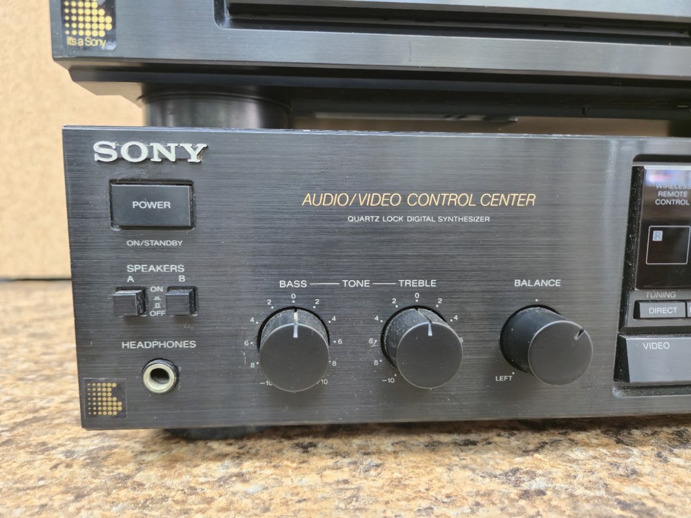 sony true HI-FI Stereo Components system w/remote SERVICED Fully Functional