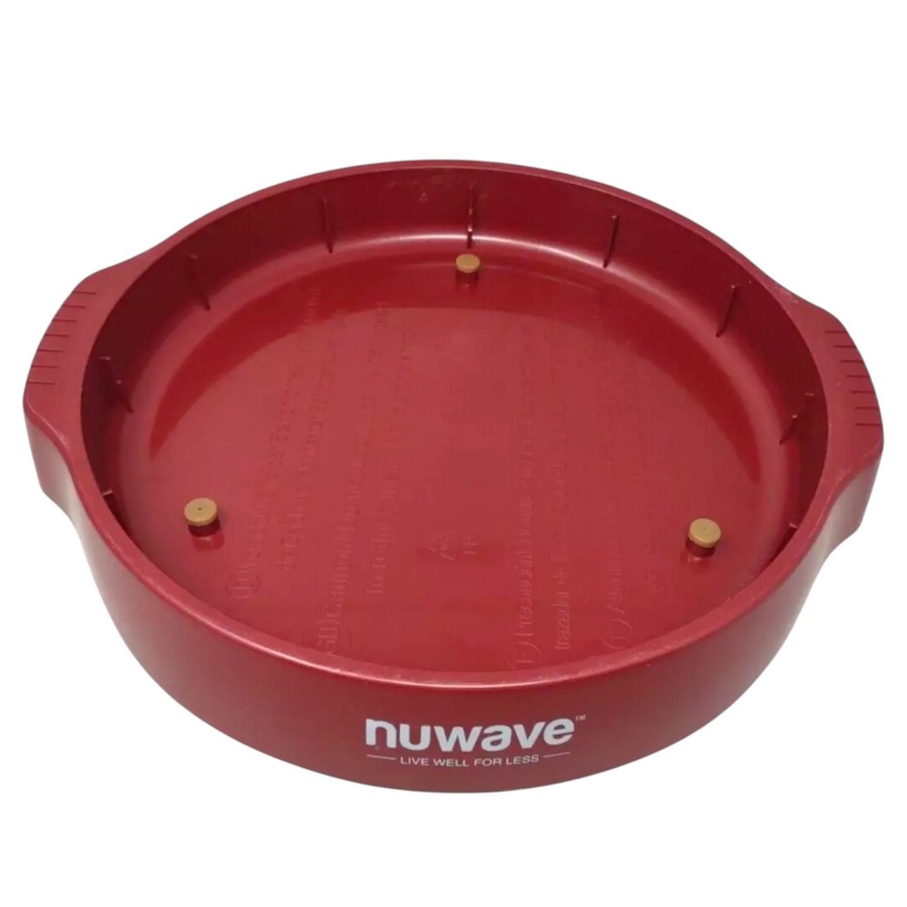 Nuwave Pro Plus Infrared Oven Replacement Part Bottom Base Tray RED