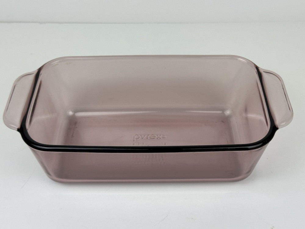 Pyrex 213-R Cranberry Rectangular 10 3/8” Casserole Loaf Pan 1.5 Qt/1.5L