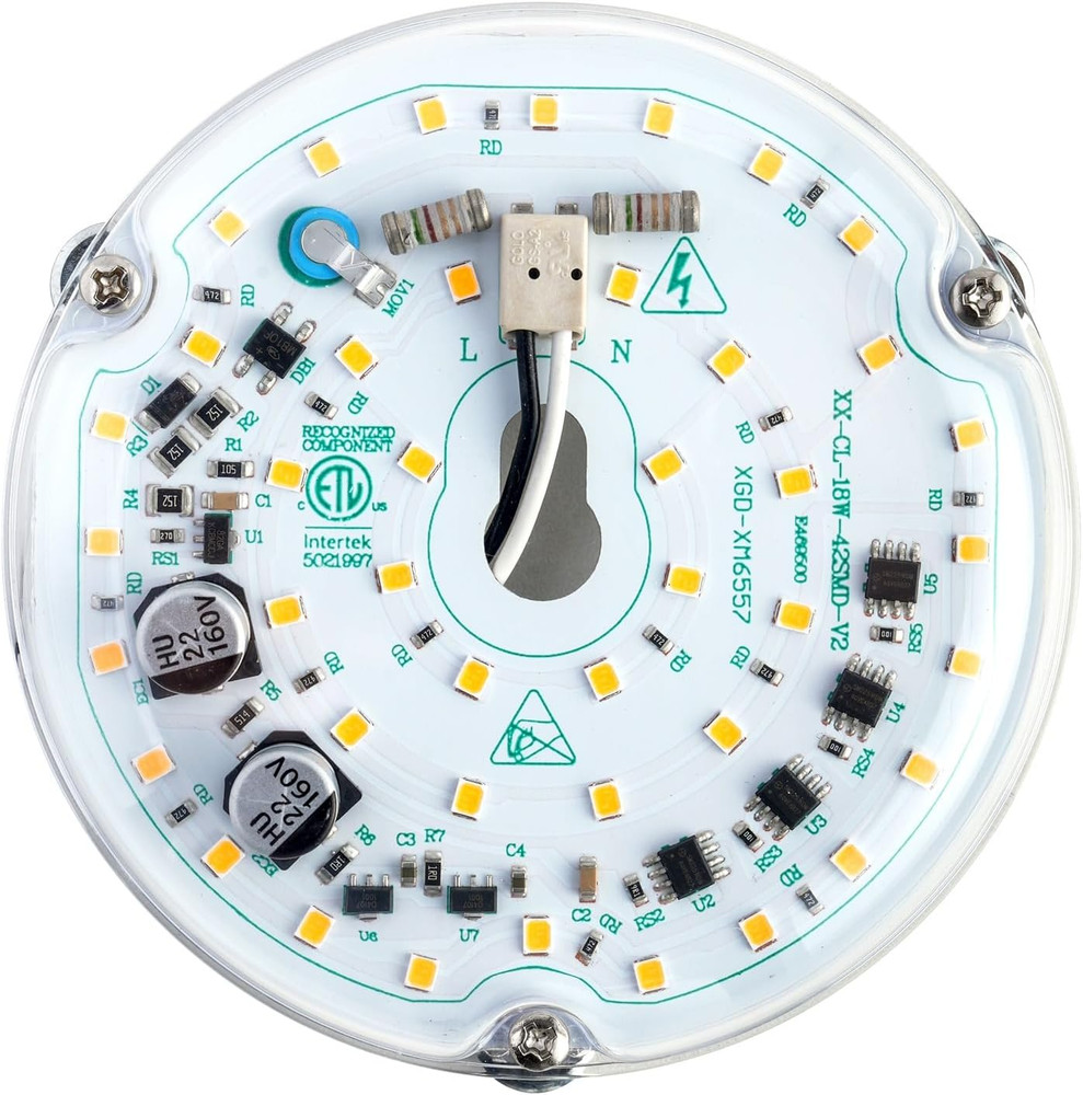 4 Inch LED Retrofit Light Kit for Ceiling Fan Light Replacement Panel PCB 18W 30