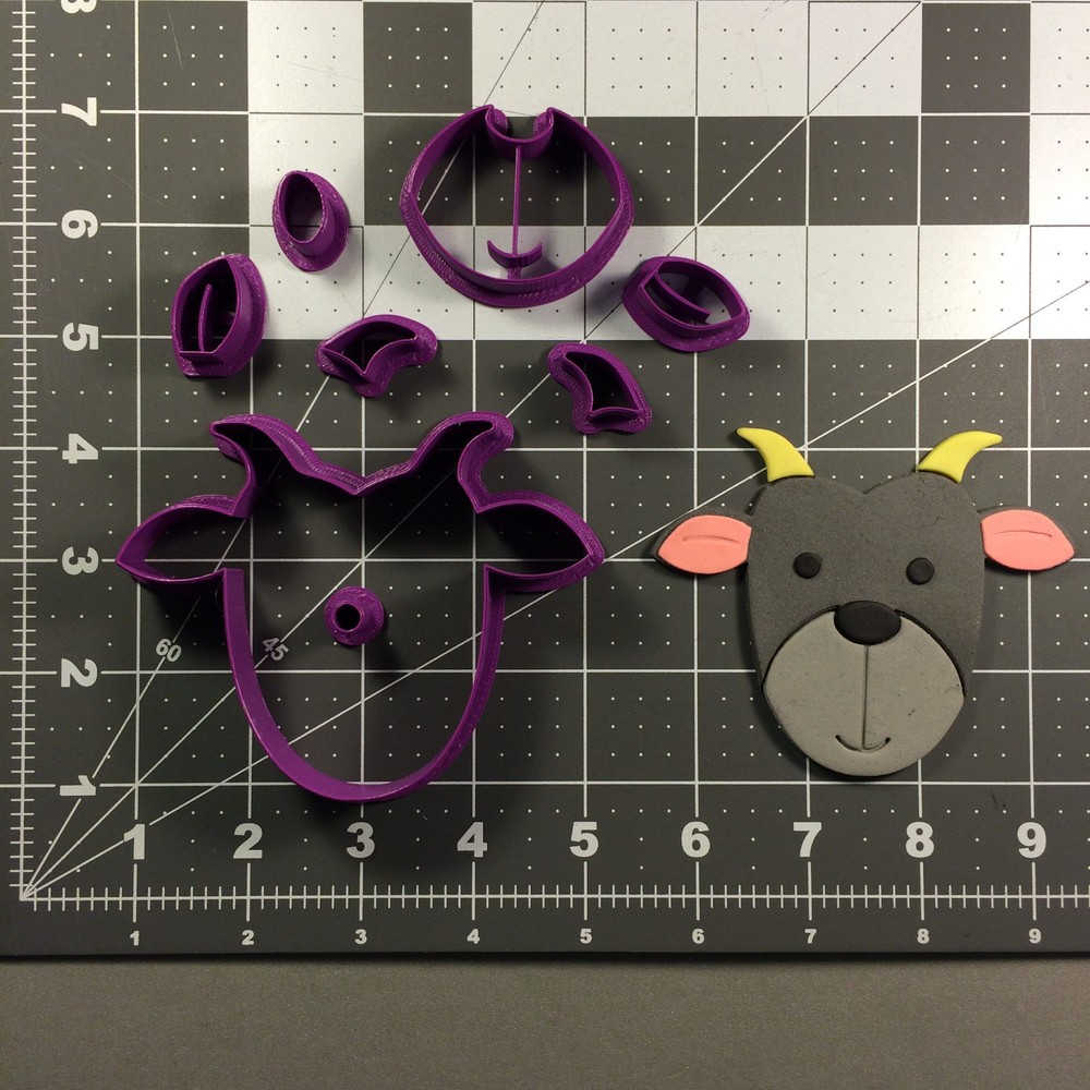 Goat Face 100 Cookie Cutter Set