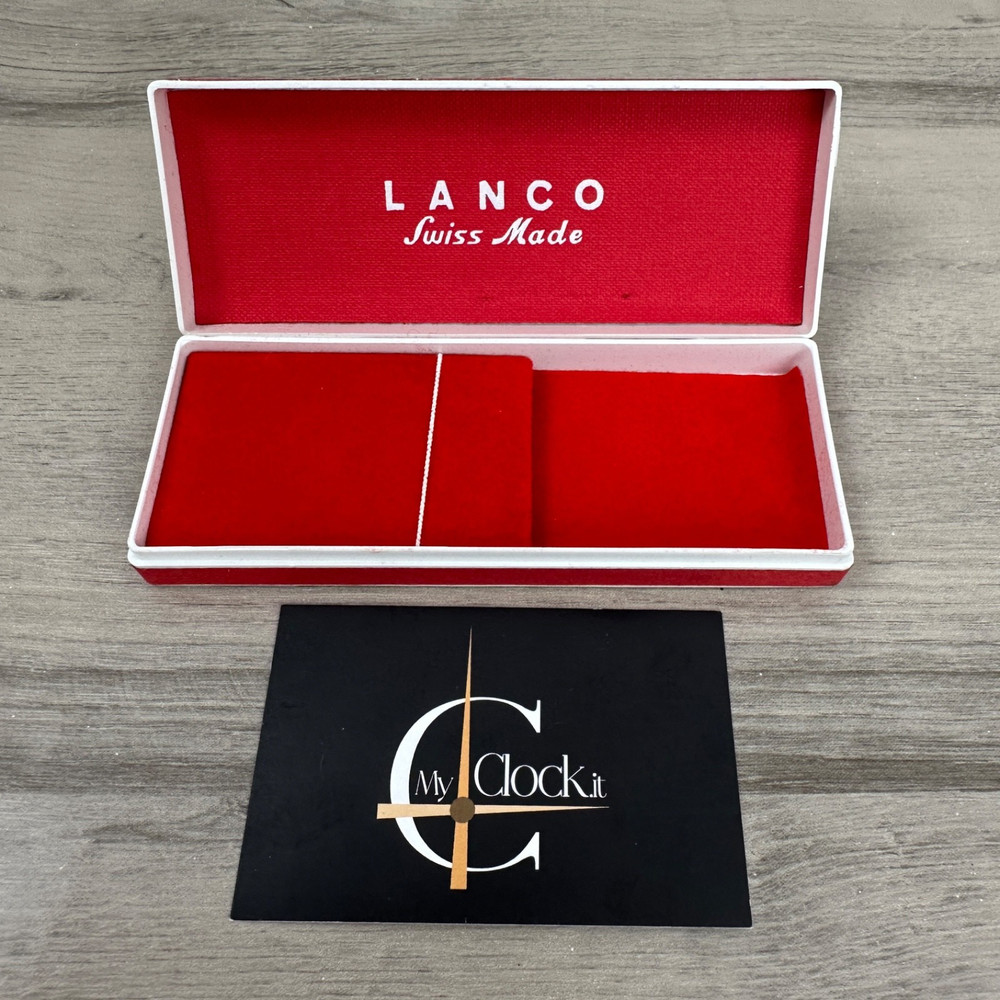 Vintage Lanco Watch Box Mint!