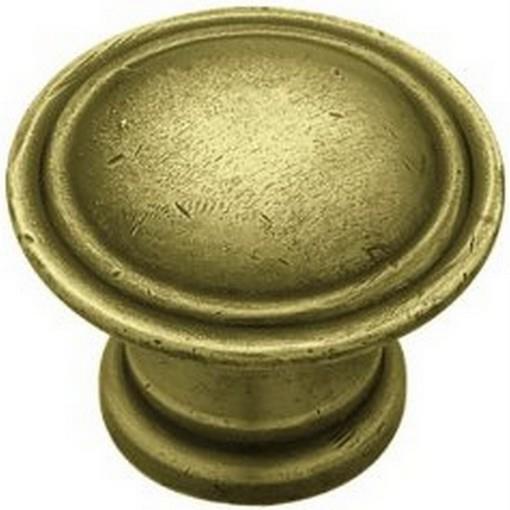 10 Liberty Antique Brass Tumbled Cabinet Knob Drawer Pull Solid Core PN0408C-ABT