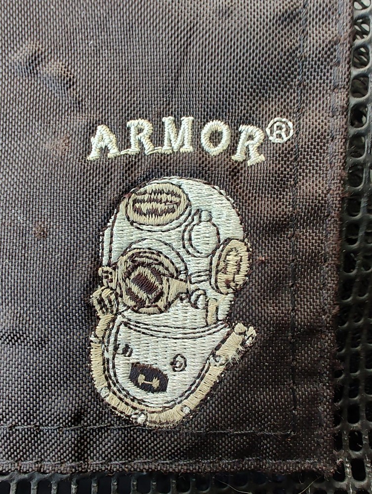 Armor Heavy Nylon Mesh Backpack Bag Black