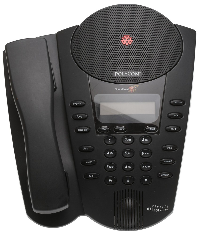 Polycom Soundpoint Pro 2-Line Premium LCD Office Speakerphone w/Headset Jack