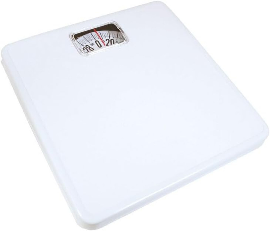 Precision Products White Square Mechanical Bath Scale