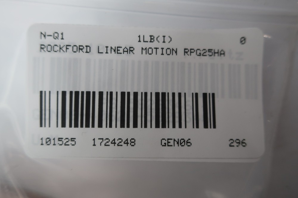 Rockford Linear Motion RPG25HA Linear Bearing
