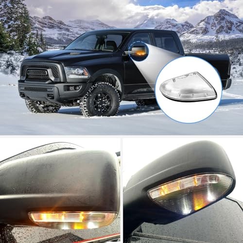 Ram Puddle Light Front Mirror Turn Signal, Right Passenger + Left Left & Right