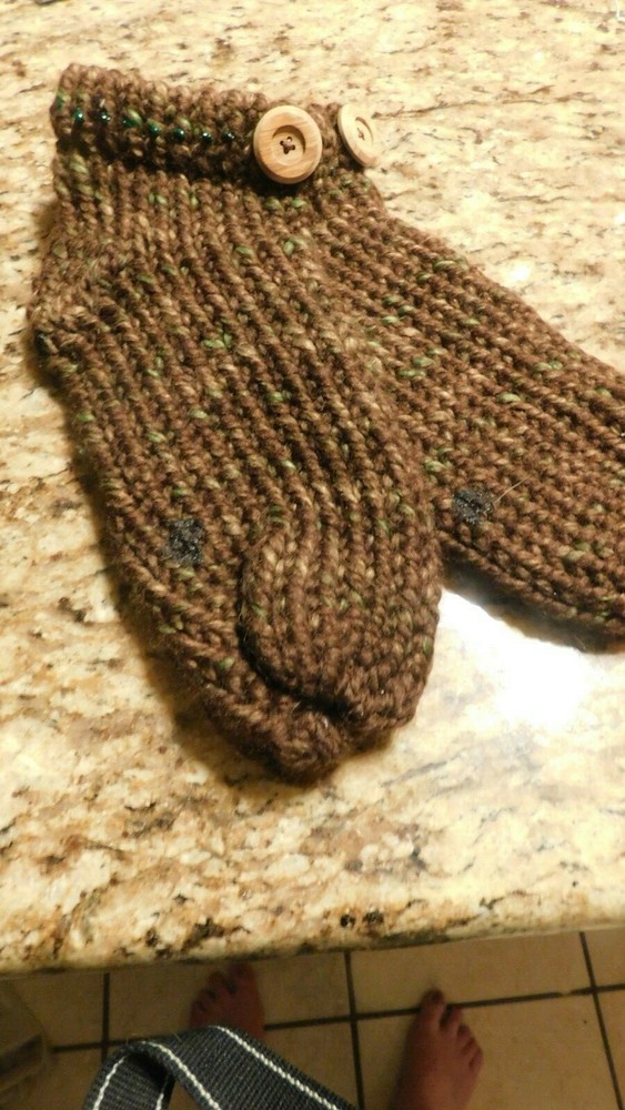 hand knit slipper socks