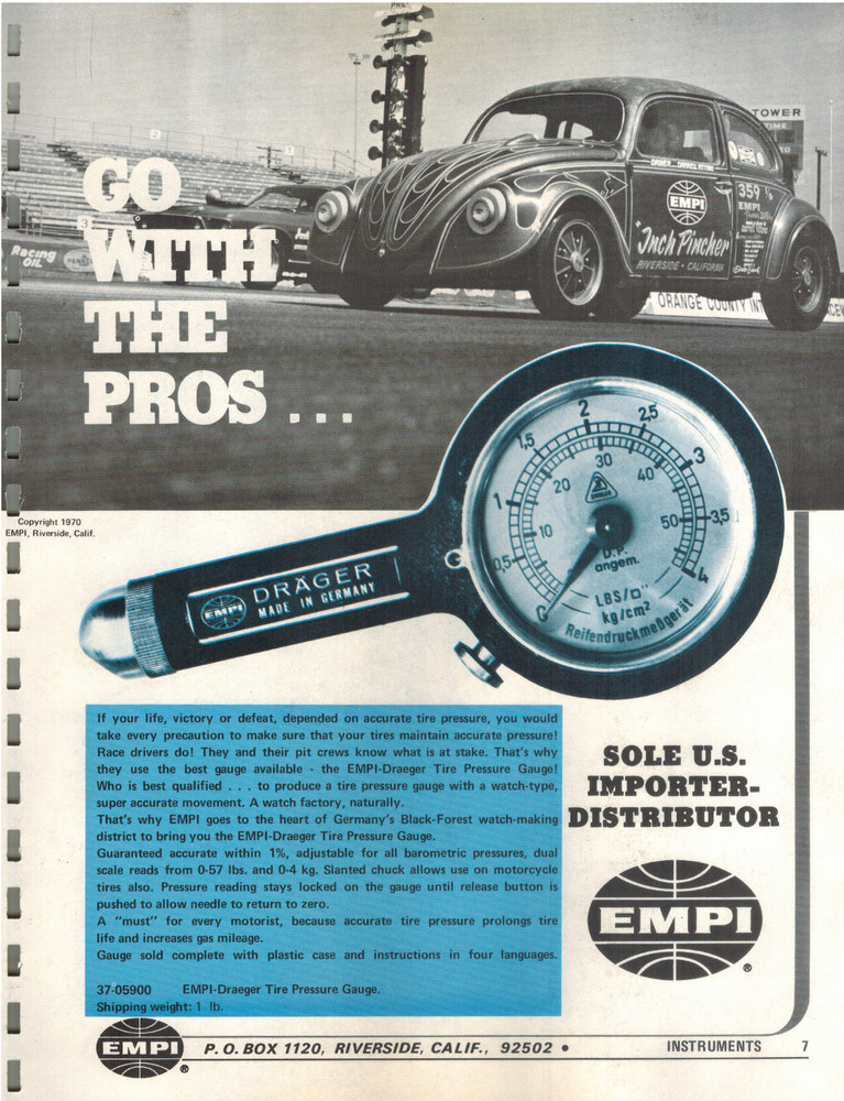 EMPI 1971 Hi-Performance Accessory Guide For Volkswagens PDF File USB Drive