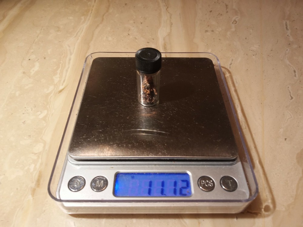 11.12 gram Capsule of Raw Silver (Uncleaned)