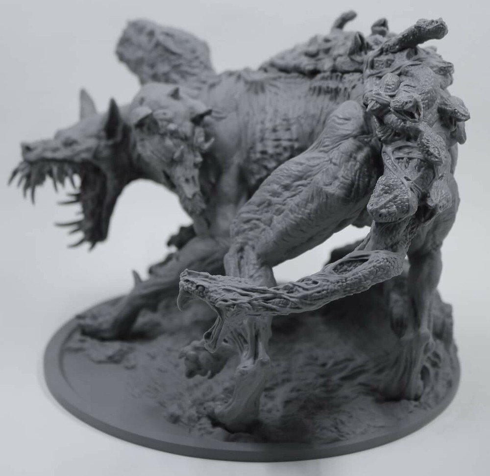 Monster Cerberus Resin Statue Custom Kit