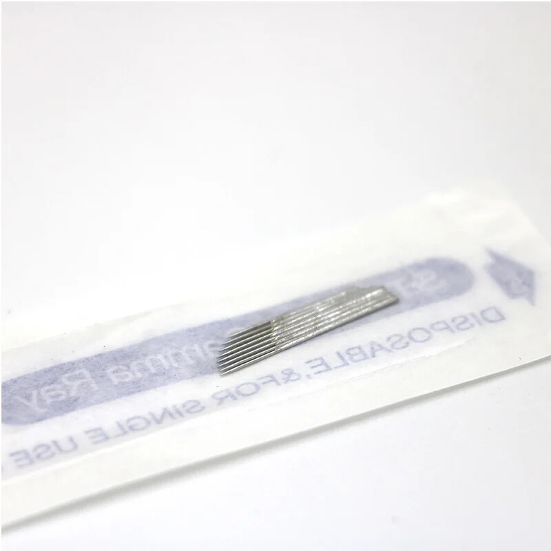 Microblading Needles 1/2/3 Rows Permanent Makeup Tattoo Needle Blade for Eyebrow