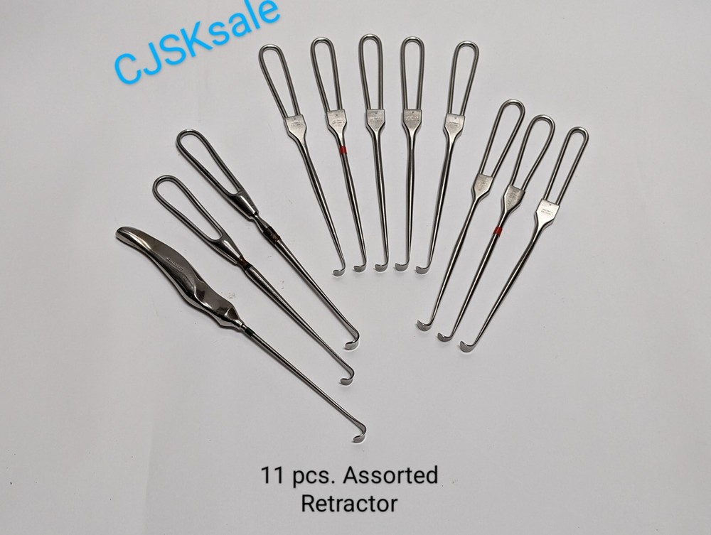 11 pcs. Assorted Retractor (USED).