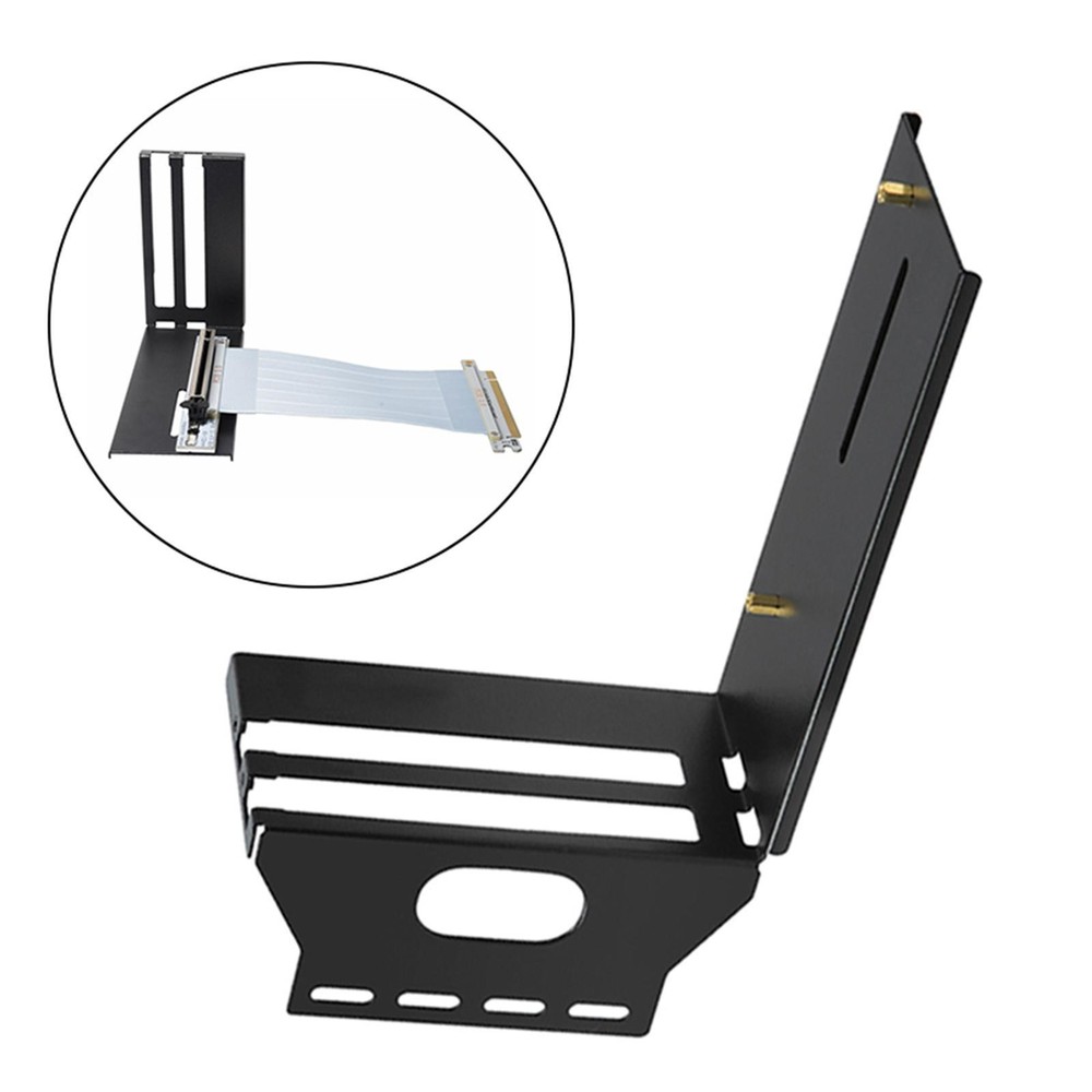 PCIe 16X Riser Graphics Card Cable Vertical Bracket Mount Kickstand Base Adapter
