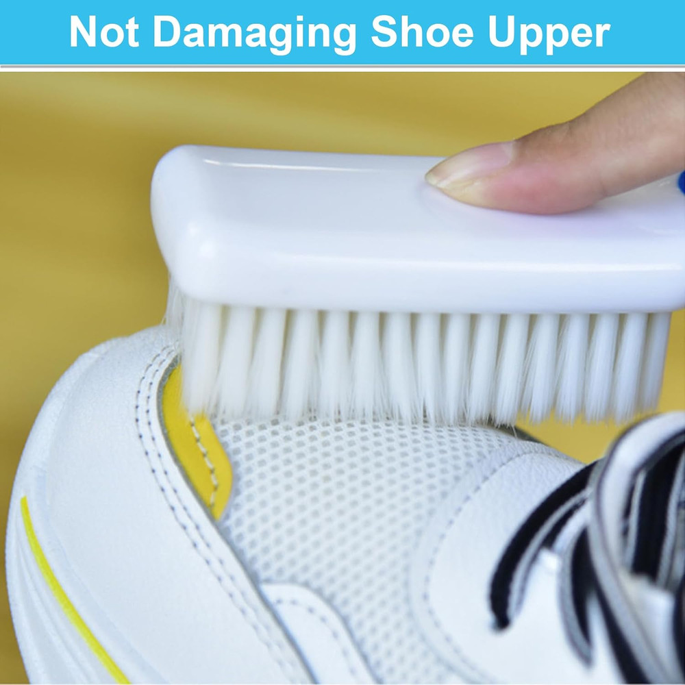 3 Pack Laundry Scrub Brush Shoe Laundry Stain Brush with Long Handle Very Sof...