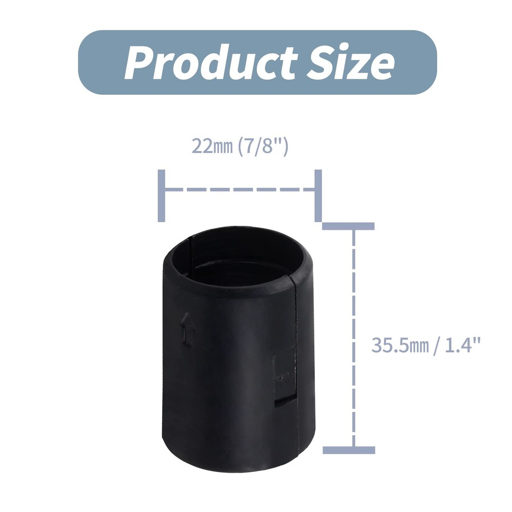 Bivethoi 54 Pack Wire Shelf Clips for 7/8 Inch Post, Split Shelving Sleeves R...