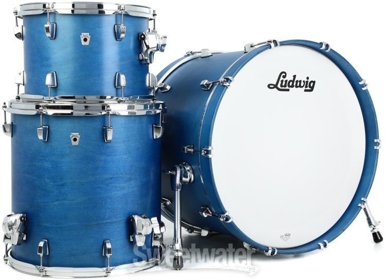 Ludwig NeuSonic 3-piece Shell Pack - Satin Royal Blue