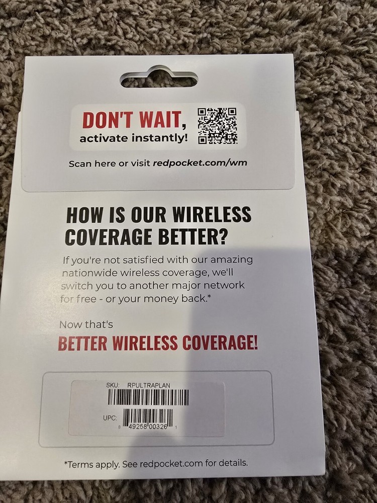 Red Rocket Wireless Starter Kit Sim Card 5G Included