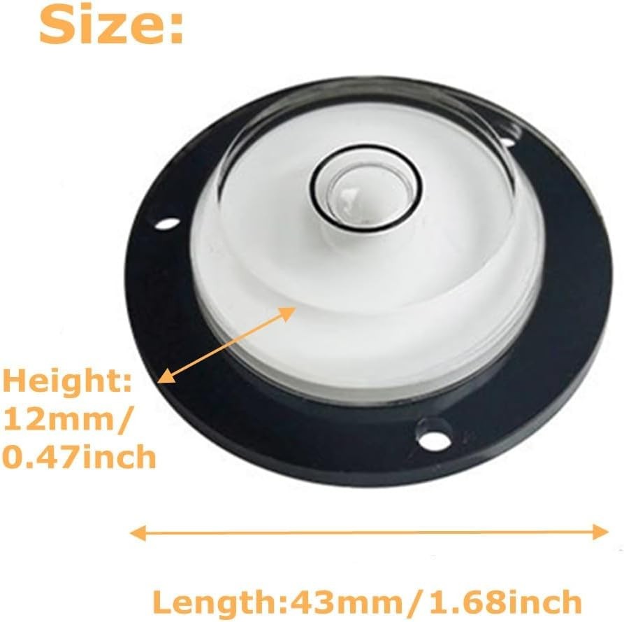 4-Pack Multi-Directional Circular Spirit Bubble Levels for Precise Leveling
