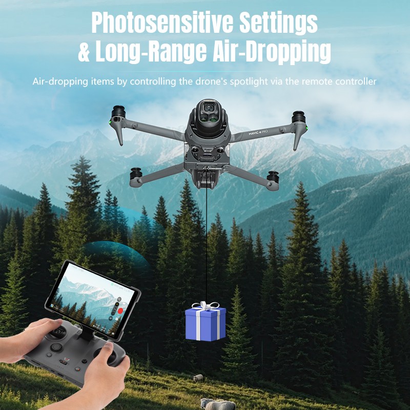 Light-Sensitive Drone Thrower Airdrop System Wedding Proposal For DJI Mavic 4Pro