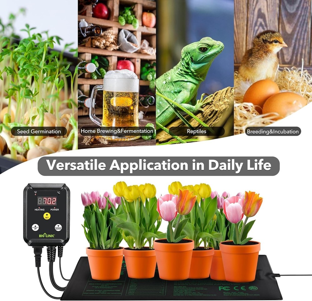 Listed Digital Heat Mat Controller for Reptiles & Seed Germination