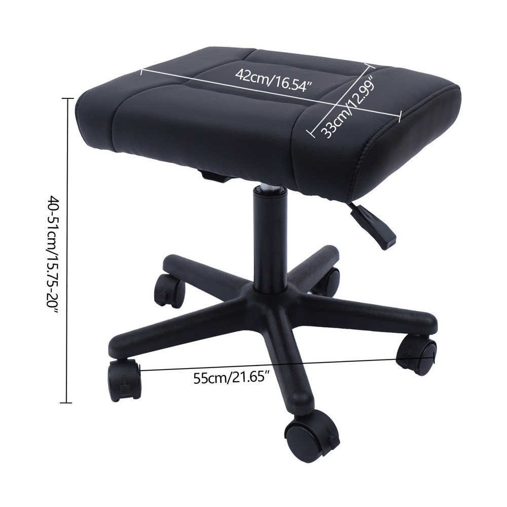 Adjustable Rolling Footrest with Wheels for Comfort and Posture Support