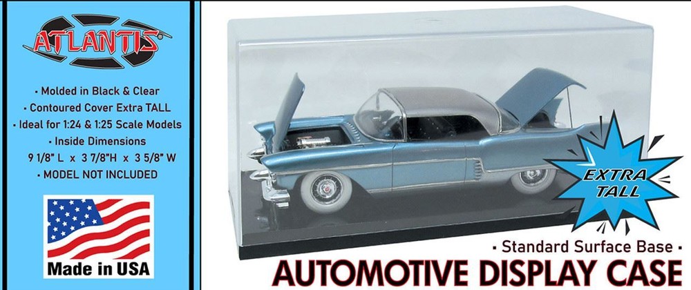 Atlantis Models - Auto Display Case 1/24 1/25 Tall Standard Base