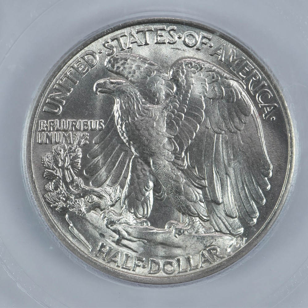 1937 Walking Liberty Half Dollar MS65 ICG