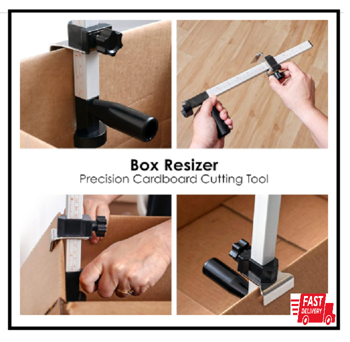 • Box Resizer Tool with Scoring Wheel – Customize Cardboard Shipping Boxes