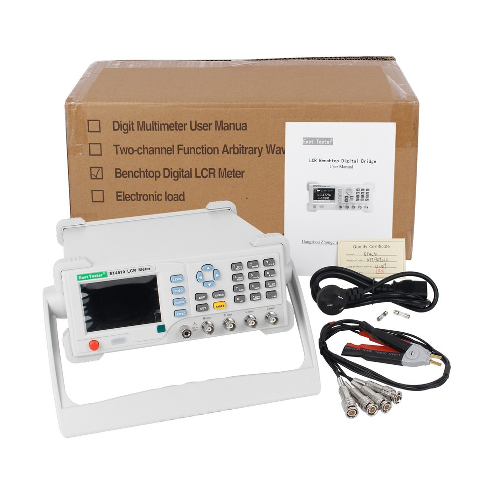 Digital Benchtop LCR Bridge Meter Electrolytic Capacitance DC Resistance Tester