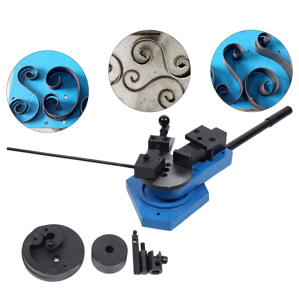 Bender Flat Round Square Angle Bar Bending Machine Metal Scroll Bending Tool NEW