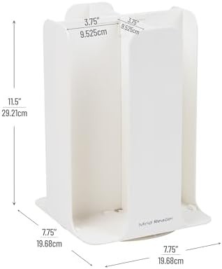 Cup and Lid Carousel Countertop Organizer White