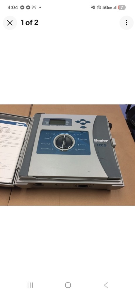 Hunter ICC2 I2C-800-PL Sprinkler Irrigation Timer Controller 8-Station Zone