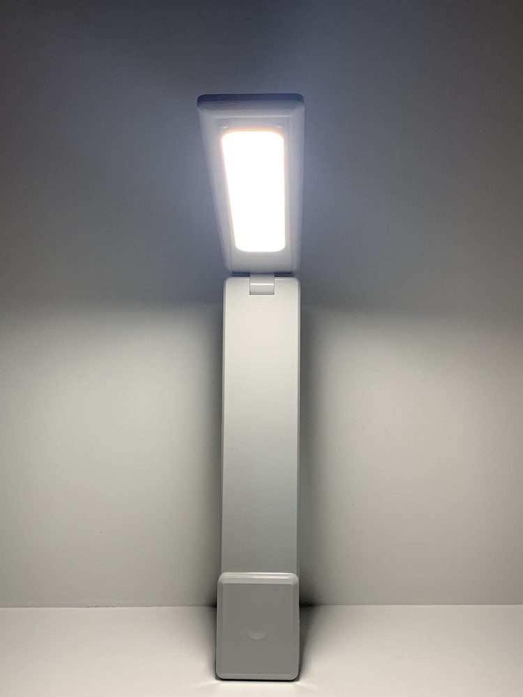 Living Glow Rechargeable Table Reading Lamp 3 Light Modes Adjustable Foldable