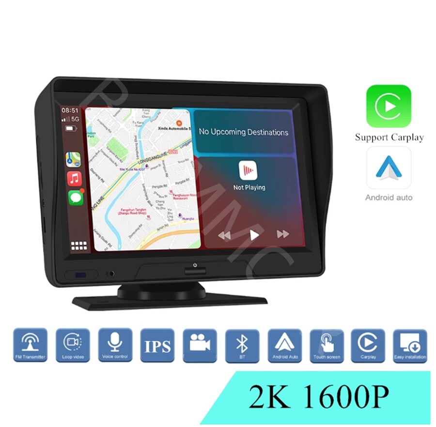 Car Dash Camera For CarPlay Android Auto Navi WIFI 7in Stereo Multimedia Player