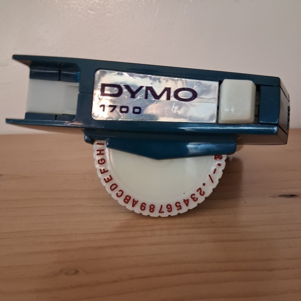 Vintage Dymo 1700 Label Maker Blue
