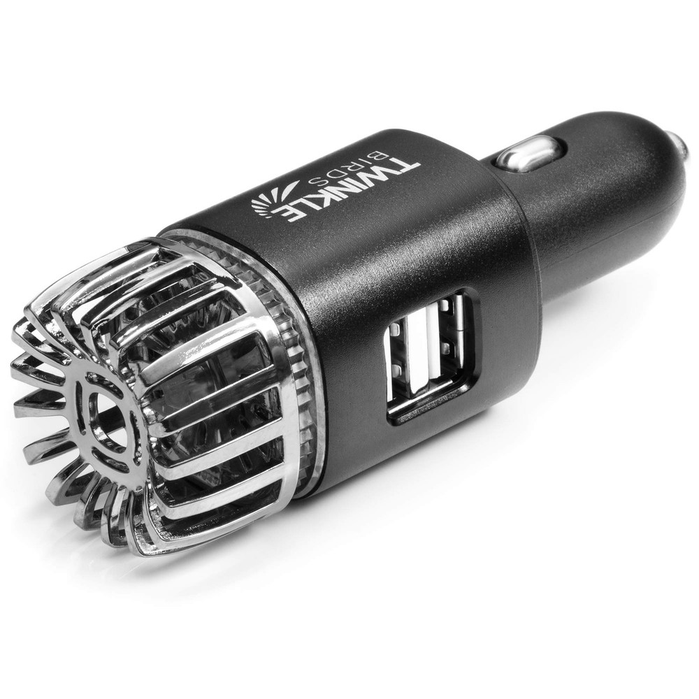 Car Air Purifier Ionizer - 12V Plug-in Ionic Anti-Microbial Car Deodorizer wi...