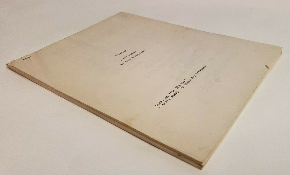 FOREPLAY / Jack Richardson 1975 Screenplay, man buys a doll, segment "Vortex"