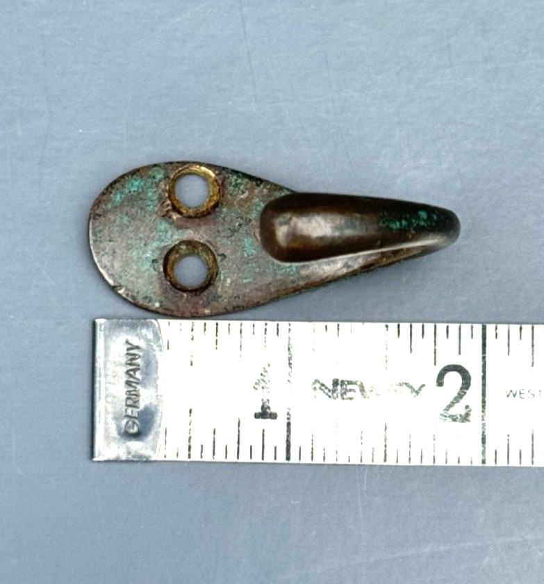 ANTIQUE BRASS COAT HOOK